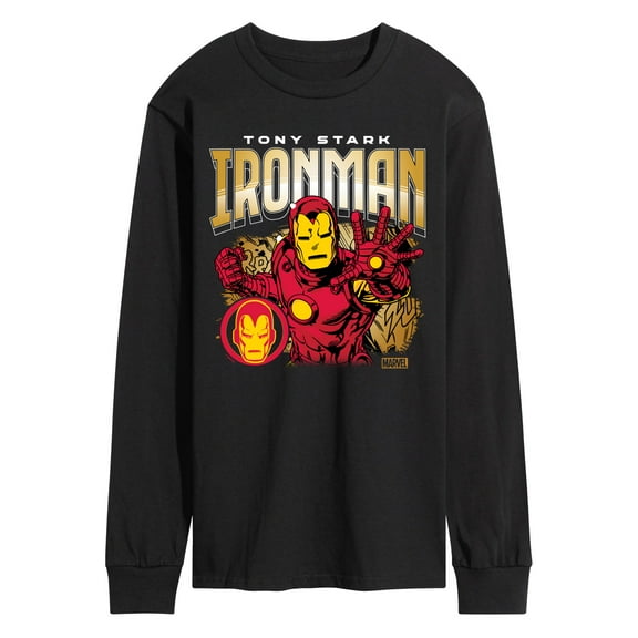 Marvel Iron Man - Tony Stark - Men's Long Sleeve Graphic T-Shirt