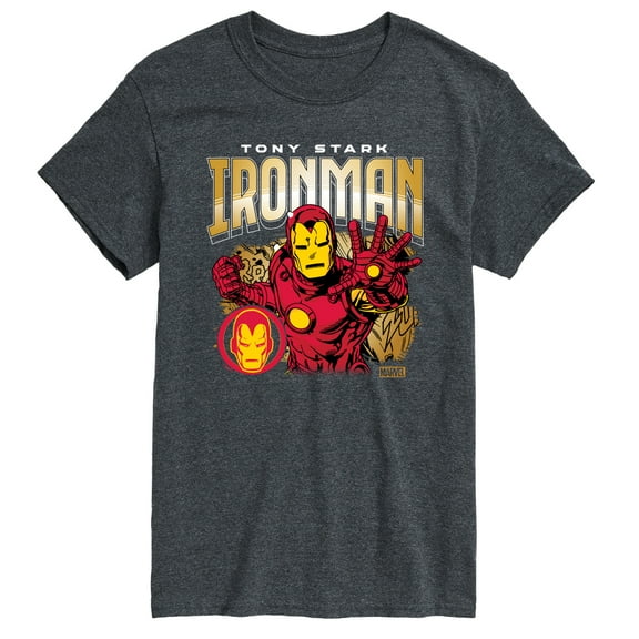 Marvel Iron Man - Tony Stark - Men's Short Sleeve Graphic T-Shirt