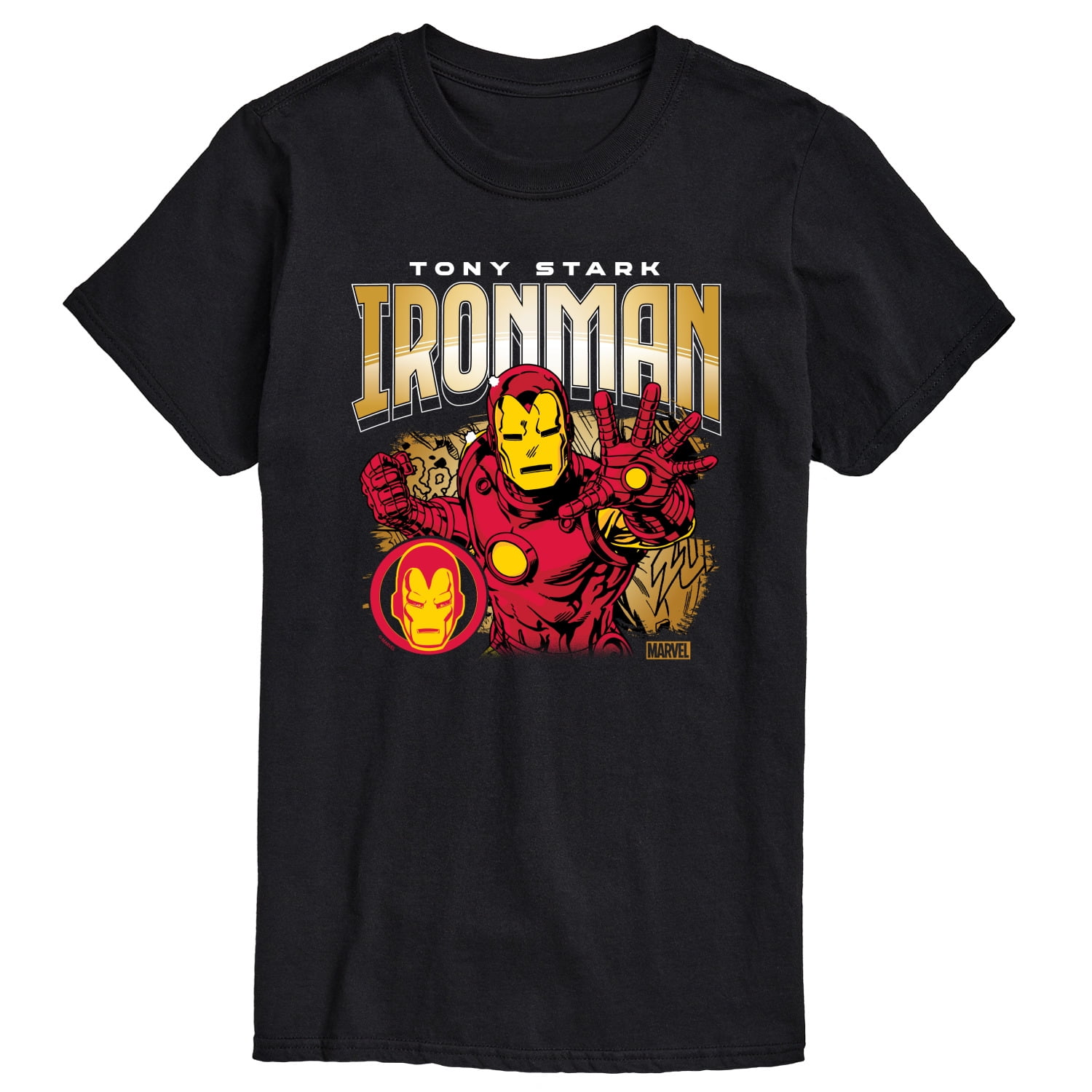 Marvel Iron Man - Tony Stark - Men's Short Sleeve Graphic T-Shirt