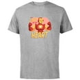 thumbnail image 1 of Marvel Iron Man You Light Up My Heart Valentine's Day - Short Sleeve Cotton T-Shirt for Adults - Customized-Athletic Heather, 1 of 5