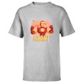 thumbnail image 1 of Marvel Iron Man You Light Up My Heart Valentine's Day - Short Sleeve T-Shirt for Kids - Customized-Athletic Heather, 1 of 5