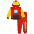 thumbnail image 1 of Marvel Iron Man and His Awesome Friends Toddler Boy or Girl Cosplay Fleece Hoodie and Pants Set Red Yellow, 1 of 6