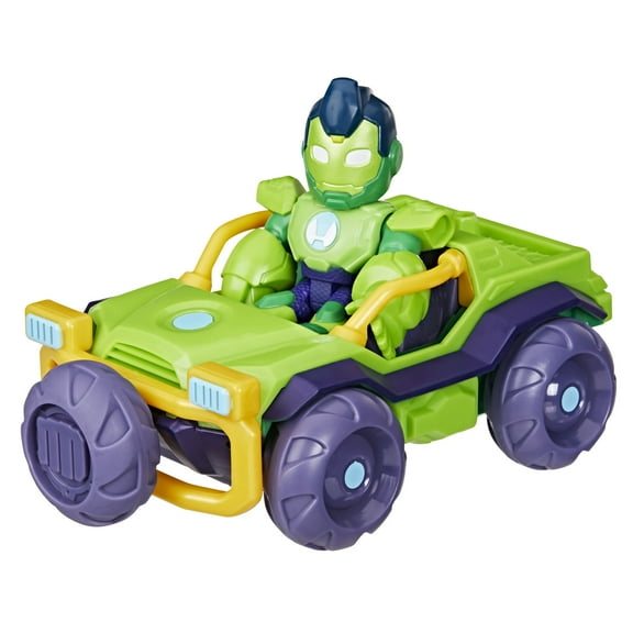 Marvel Iron Man and his Awesome Friends Iron Hulk Action Figure & Toy Vehicle for Kids Ages 3 and up