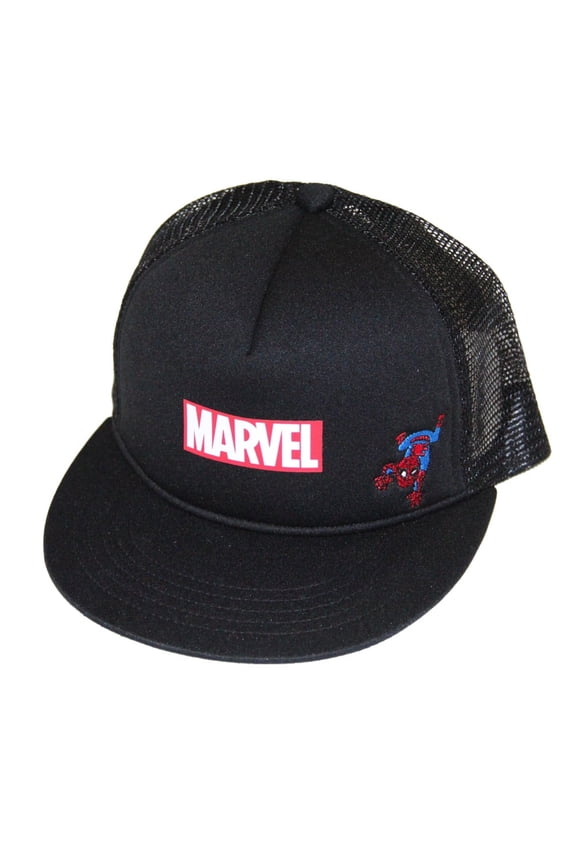 Marvel JAPAN BOYS Trucker Hat Cap Snapback- spider-man