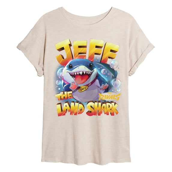 Marvel - Jeff The Landshark - Juniors Oversized Graphic T-Shirt
