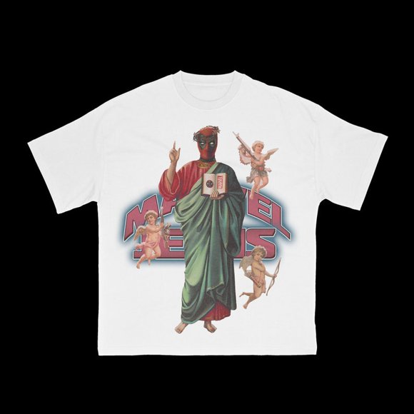 Marvel Jesus Shirt, Deadpool Shirt, Deadpool 3, Ryan Reynolds, Marvel Comics, Deadpool and Wolverine, Gifts for Him, Gifts for Comic Guy