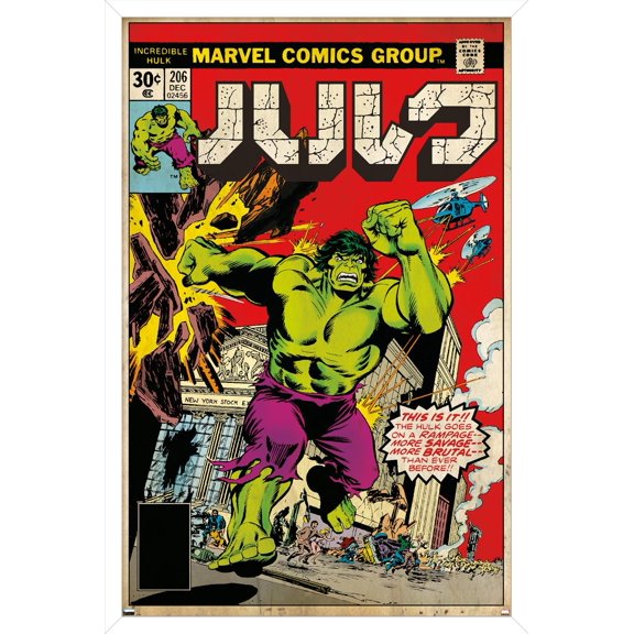Marvel Katakana - Hulk #206 Wall Poster, 22.375" x 34" Framed