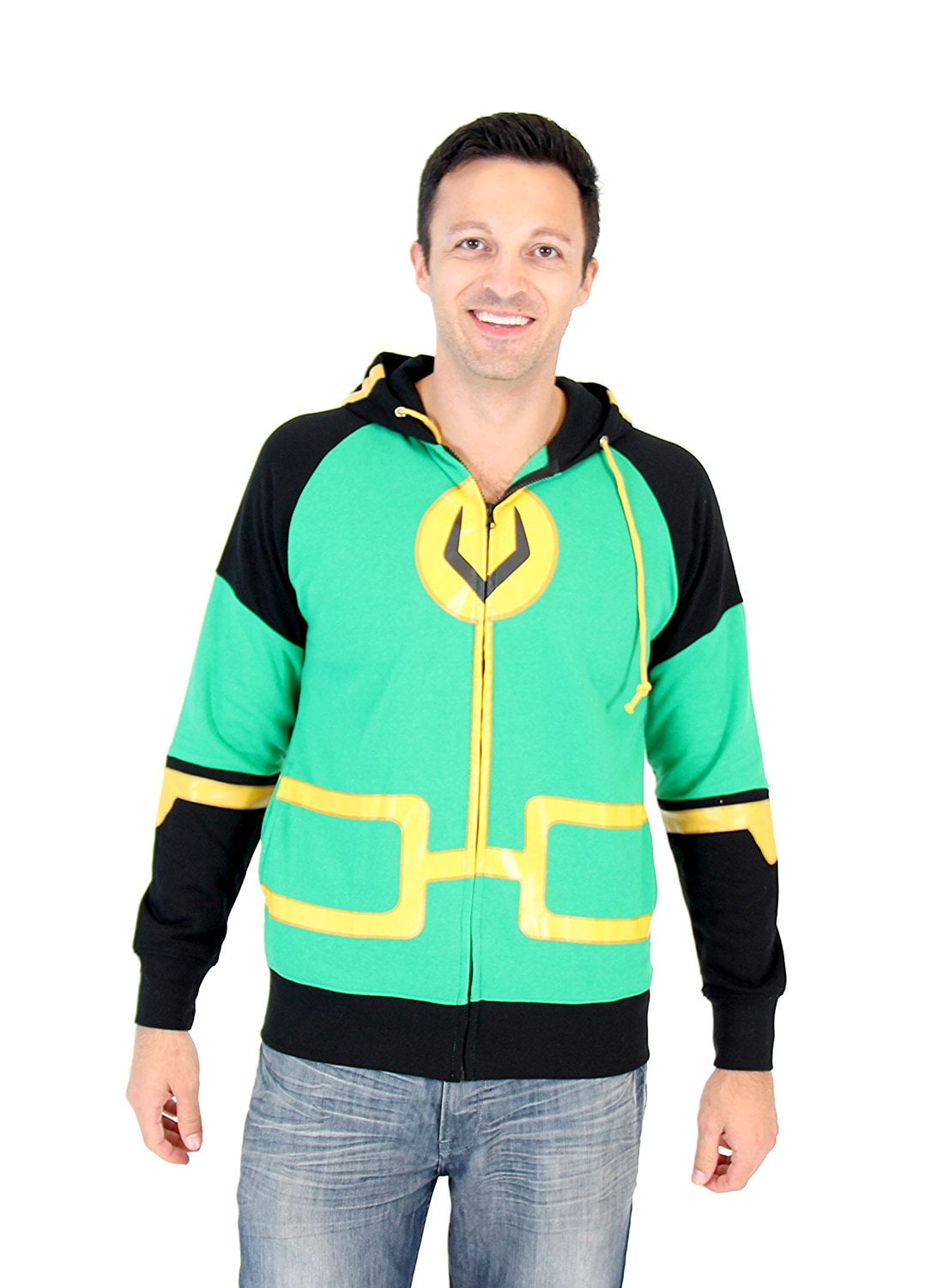 Marvel Kid Loki Symbol Adult Zip Up Costume Hoodie - Walmart.com