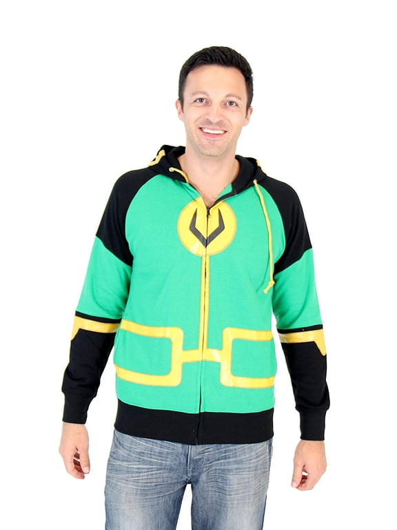 Marvel Kid Loki Symbol Adult Zip Up Costume Hoodie