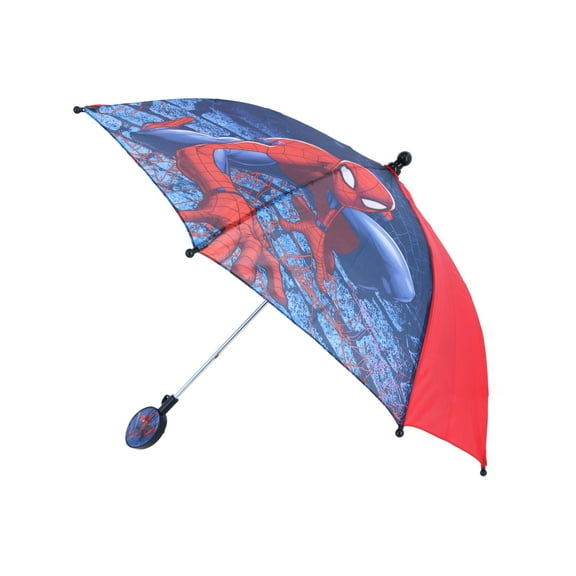 Marvel Kid's Spider-Man Stick Umbrella with Clamshell Handle
