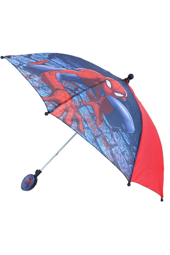 Kid's Spider-Man Stick Umbrella with Clamshell Handle