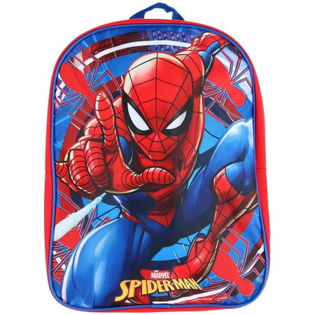 Marvel Kids' 15-Inch Spider-Man Backpack with Padded Straps