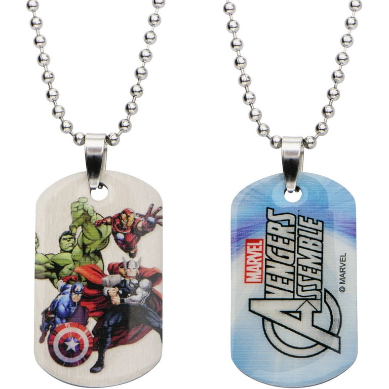 Marvel dog tag necklaces hotsell