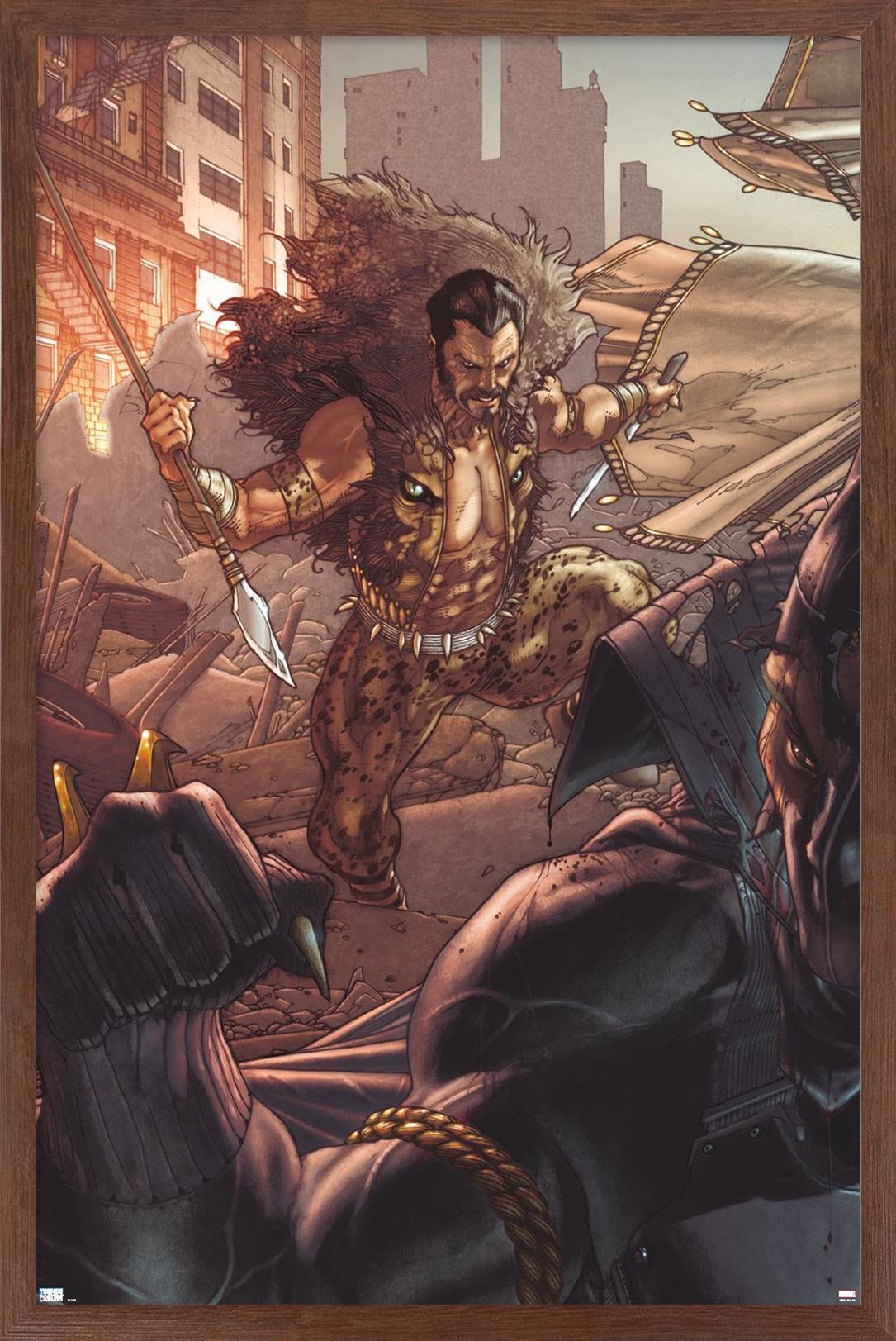 Marvel Kraven The Hunter - Black Panther: The Man Without Fear #519 Wall Poster, 22.375" x 34" Framed