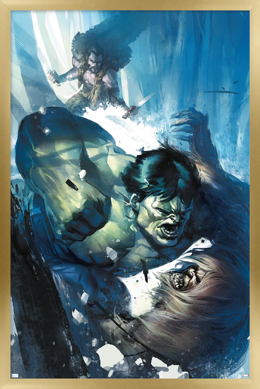 Marvel Kraven The Hunter - Incredible Hulk #11 Wall Poster, 14.725" x 22.375" Framed