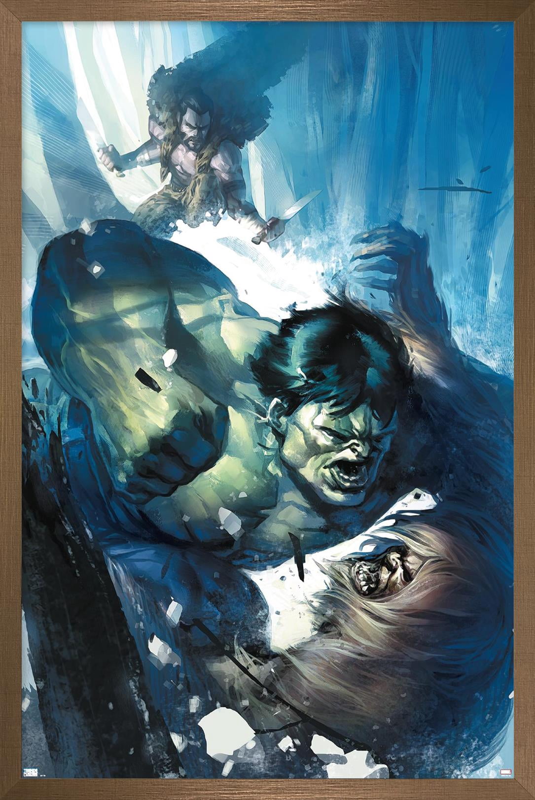 Marvel Kraven The Hunter - Incredible Hulk #11 Wall Poster, 14.725" x 22.375" Framed