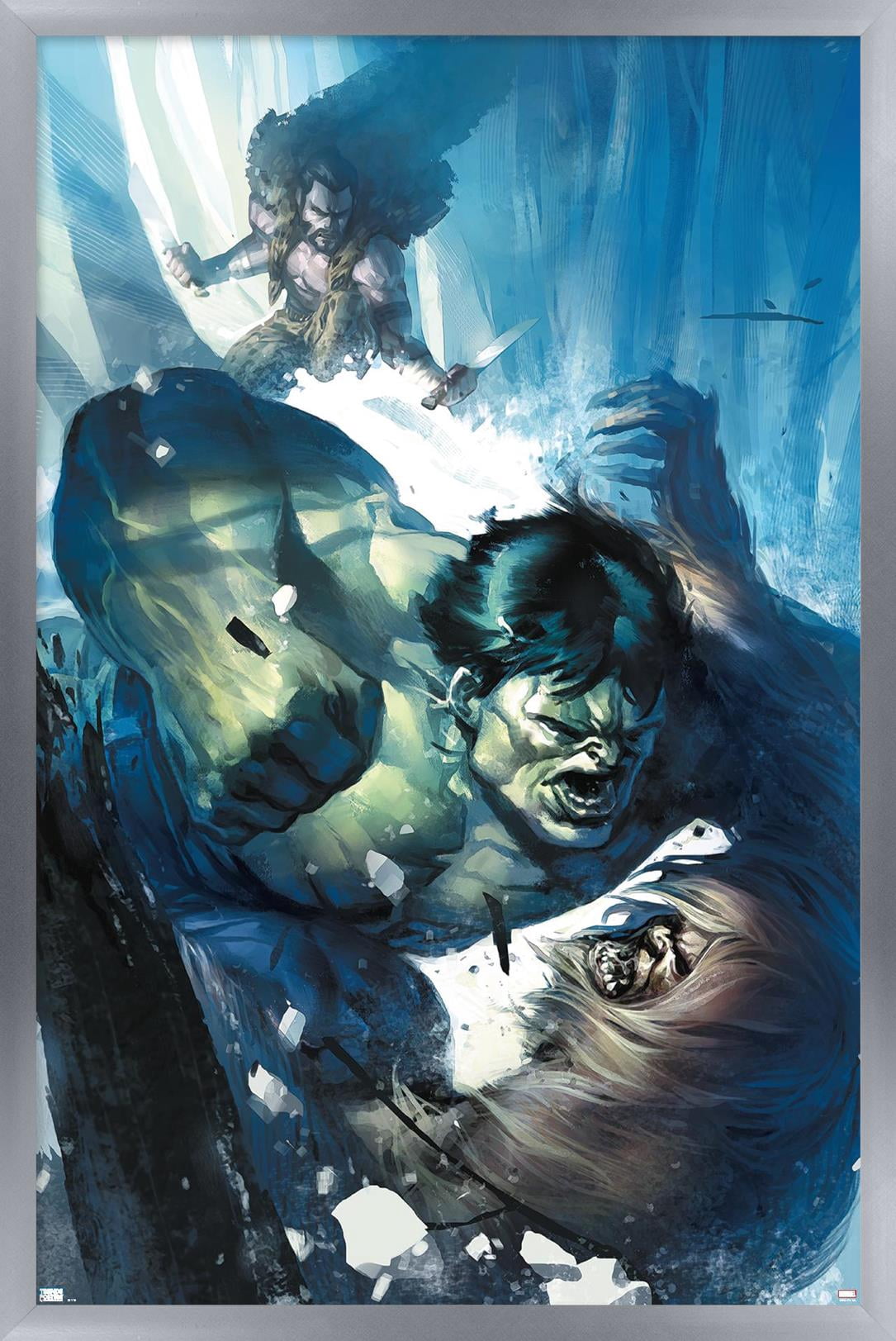 Marvel Kraven The Hunter - Incredible Hulk #11 Wall Poster, 22.375" x 34" Framed