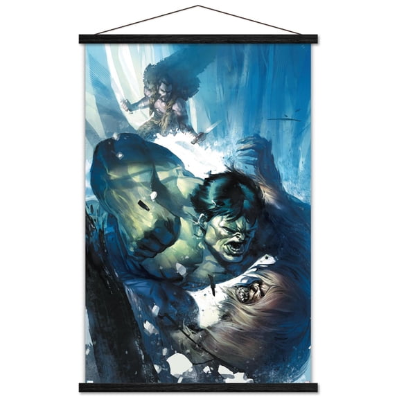 Marvel Kraven The Hunter - Incredible Hulk #11 Wall Poster with Magnetic Frame, 22.375" x 34"