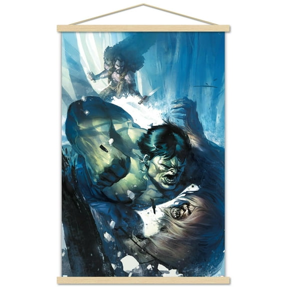 Marvel Kraven The Hunter - Incredible Hulk #11 Wall Poster with Magnetic Frame, 22.375" x 34"
