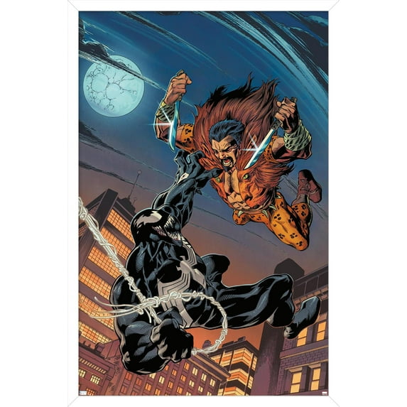 Marvel Kraven The Hunter - Venom #158 Wall Poster, 14.725" x 22.375" Framed