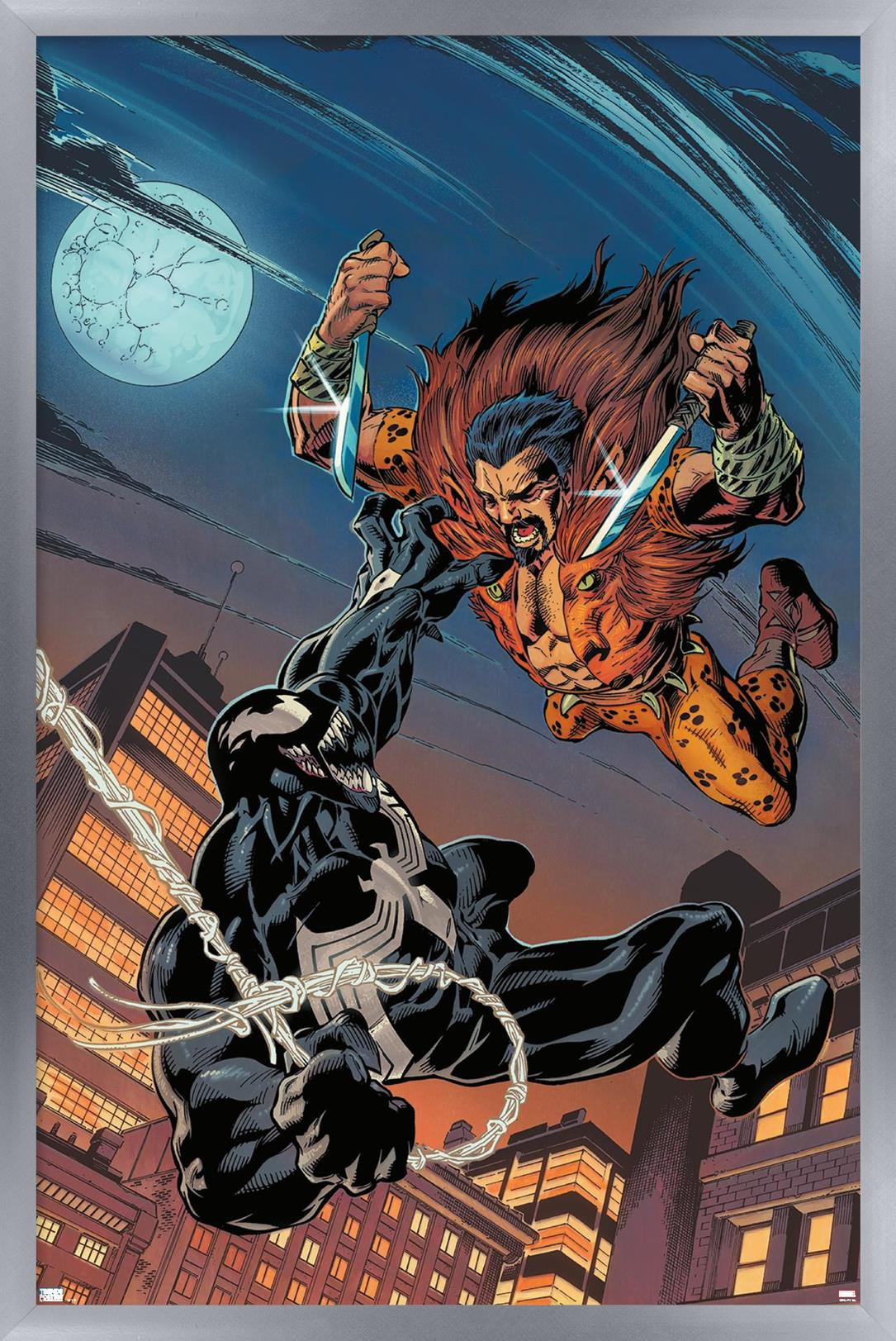Marvel Kraven The Hunter - Venom #158 Wall Poster, 14.725" x 22.375" Framed