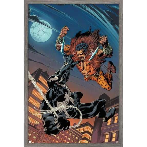 Marvel Kraven The Hunter - Venom #158 Wall Poster, 22.375" x 34" Framed