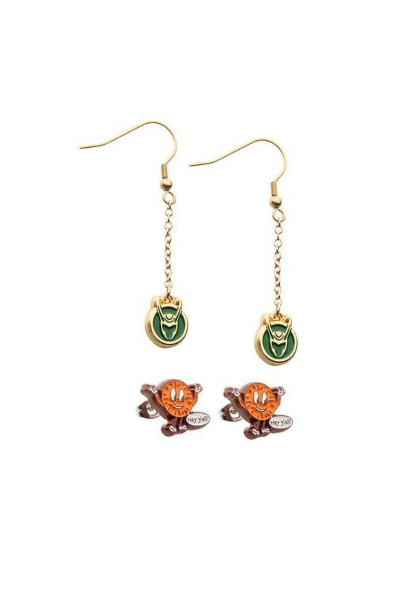 Marvel LOKI & Miss Minutes Earring Set