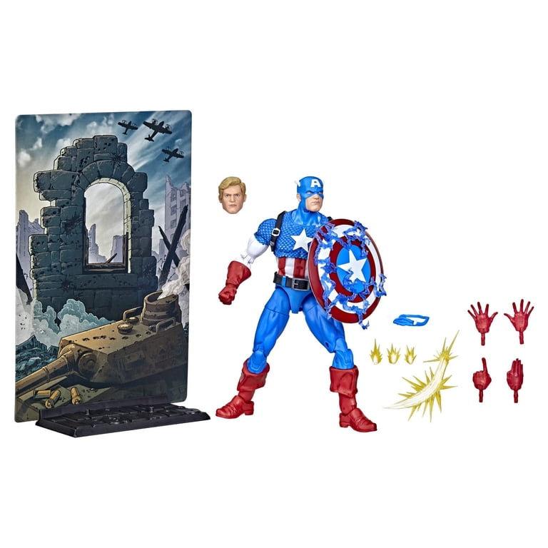 Hasbro Marvel Legends 20th Anniv. Captain America Action Figure, 6