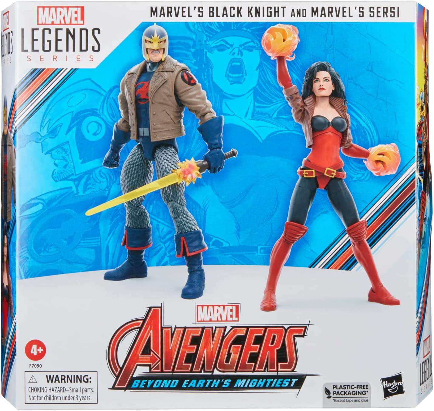 Marvel Legends Black Knight & Marvel's Sersi Action Figure 2-Pack (60th Anniversary)