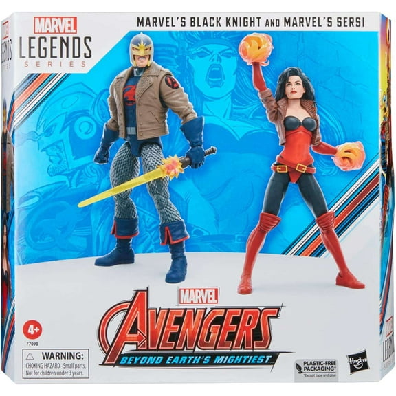 Marvel Legends Black Knight & Marvel's Sersi Action Figure 2-Pack (60th Anniversary)