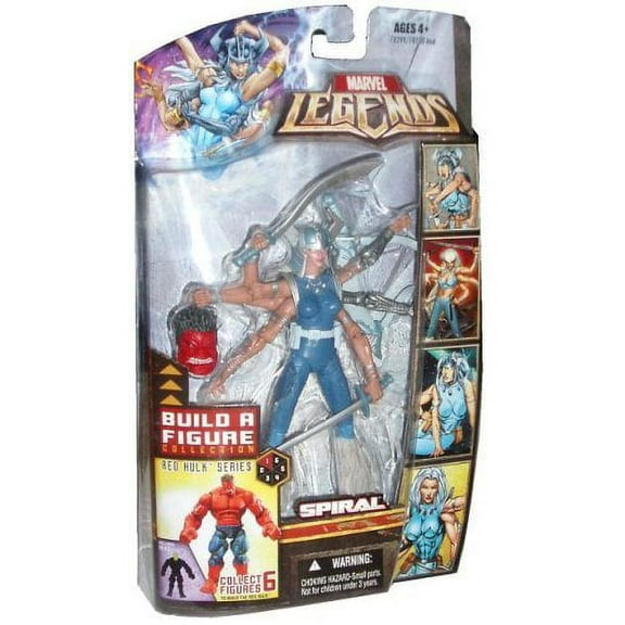 Marvel Legends Build A Figure Collection Red Hulk Series 6 Inch Tall Action Figure - Spiral with 3 Swords, Sheath and Red Hulk Head