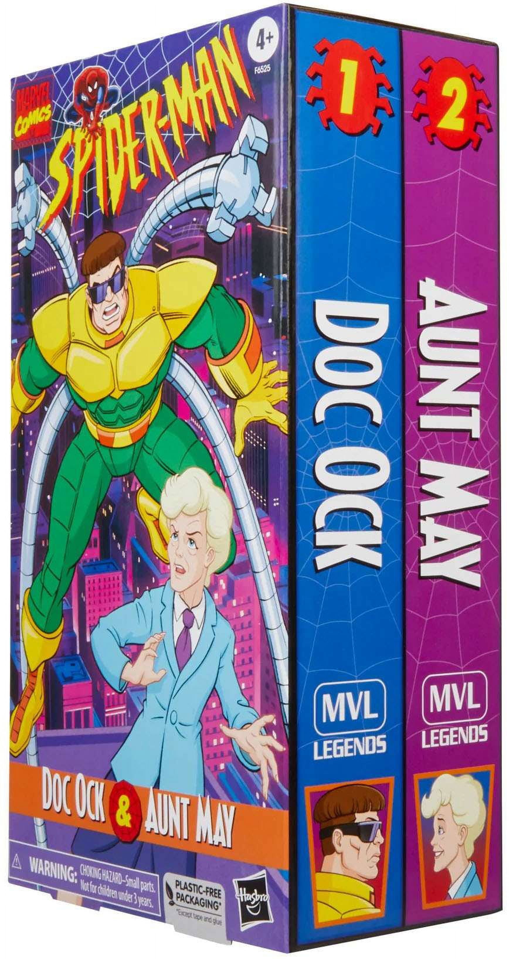 【新品未開封】Doc Ock & Aunt May フィギュア Marvel Legends Animated Doctor Octopus & Aunt May 2 Pack - The