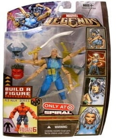 Marvel Legends Exclusive Red Hulk Build-A-Figure Wave Action Figure Spiral (Gold Variant)
