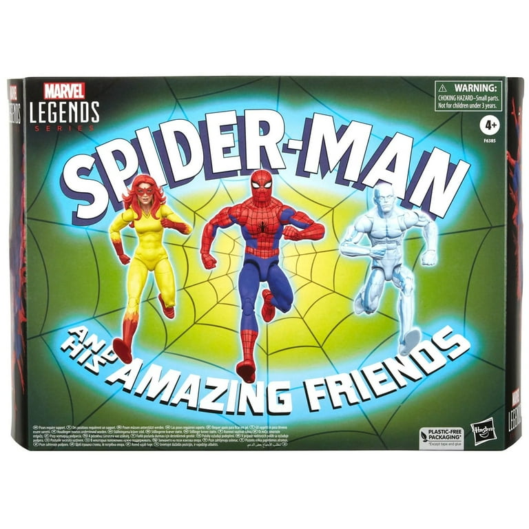 Marvel Legends Series: Spider-Man, Firestar & Ms. Lion, Iceman