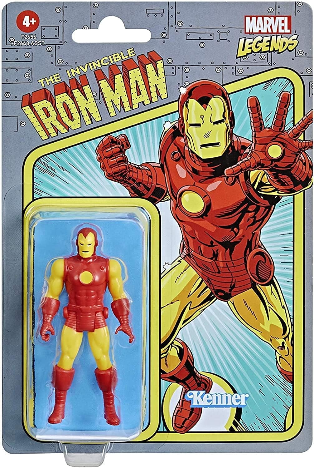 Marvel: Legends Retro 375 Collection Iron Man Kids Toy Action Figure ...
