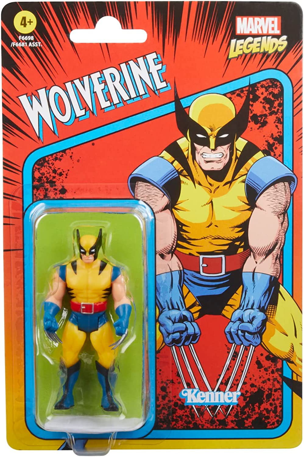 Marvel Legends Retro Collection Wolverine Action Figure