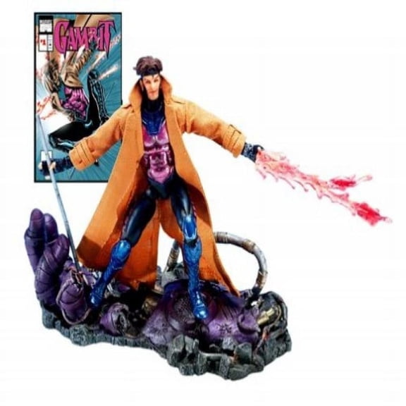 Marvel Legends Series 4 Featuring Gambit Action Figure, Multicolor, 10'' x 4''