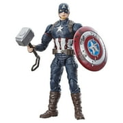 Marvel Legends Series 6-Inch Worthy Captain America with Mjolnir, Ages 4 and Up