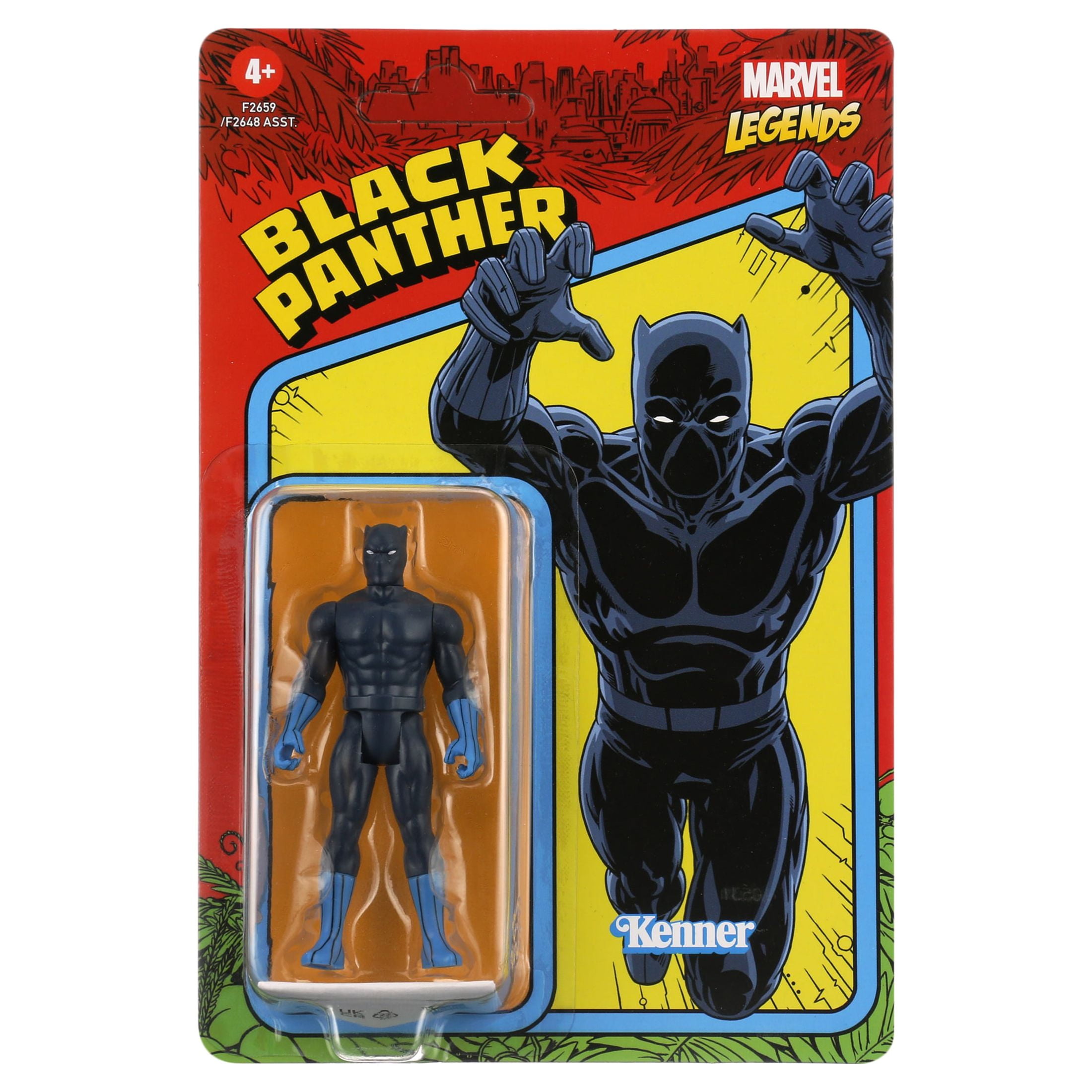 Marvel Legends Series Black Panther Kids Toy Action Figure for Boys and Girls Ages 4 5 6 7 8 and Up 3.75