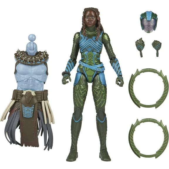 Marvel Legends Series Black Panther Wakanda Forever Nakia 6-Inch MCU Action Figure Toy, 5 Accessories, 1 Build-A-Figure Part