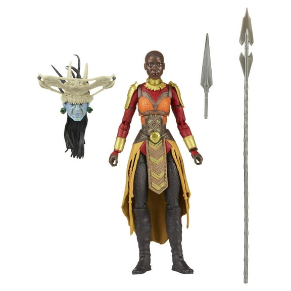 Marvel Legends Series Black Panther Wakanda Forever Okoye Action Figure, 2 Accessories, 1 Build-A-Figure Part&nbsp;