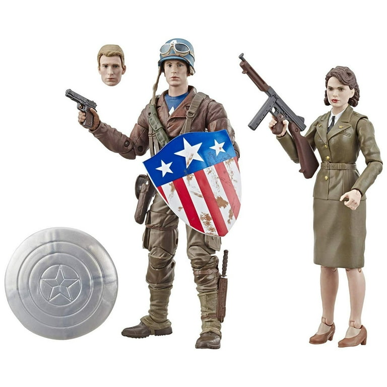 Marvel Legends Series Captain America and Peggy Carter