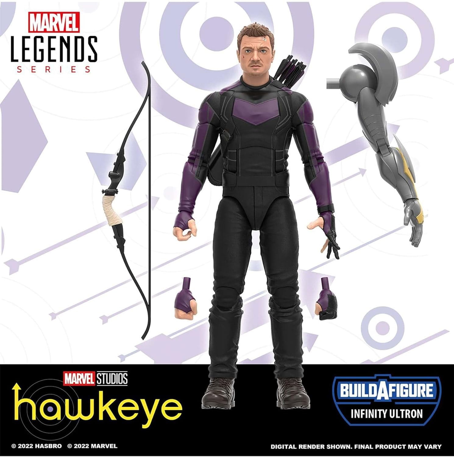 Marvel Legends Series Hawkeye MCU Disney Plus Marvel’s Action Figure 6-inch Collectible Toy