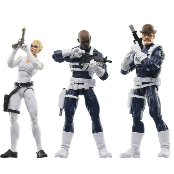 Marvel Legends Series Nick Fury Jr., Sharon Carter, Dum Dum Dugan Comics 6" Action Figures