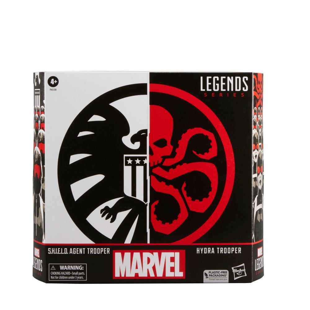 Marvel Legends Series S.H.I.E.L.D. Agent Trooper and Hydra Trooper Exclusive Action Figure, 2 Piece
