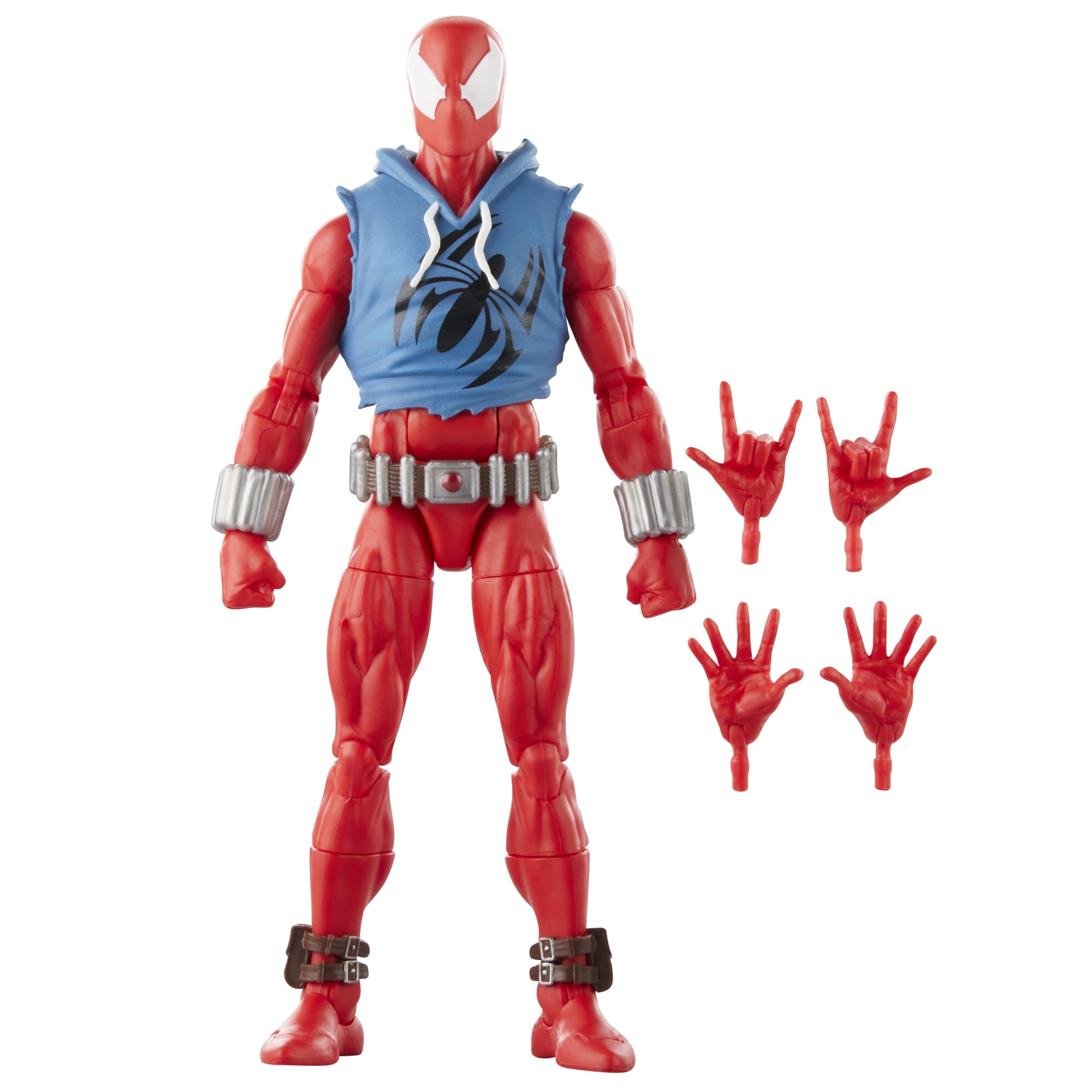 "Hasbro Marvel Retro Spiderman Toy - 6"" Legends Series Scarlet Spider