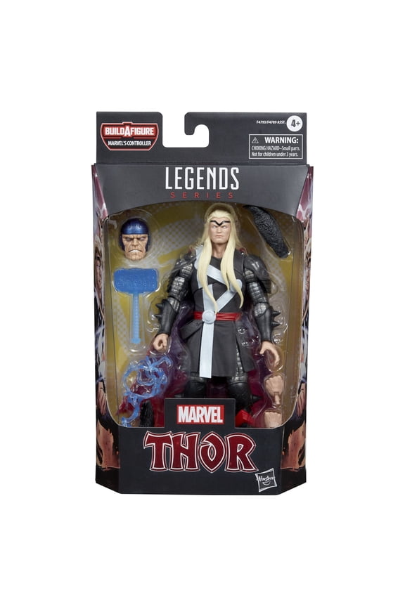 Legends Series Thor Herald of Galactus Comics Action Figure 6-inch Collectible Toy, 6 Accessories, 1 Build-A-Figure Part