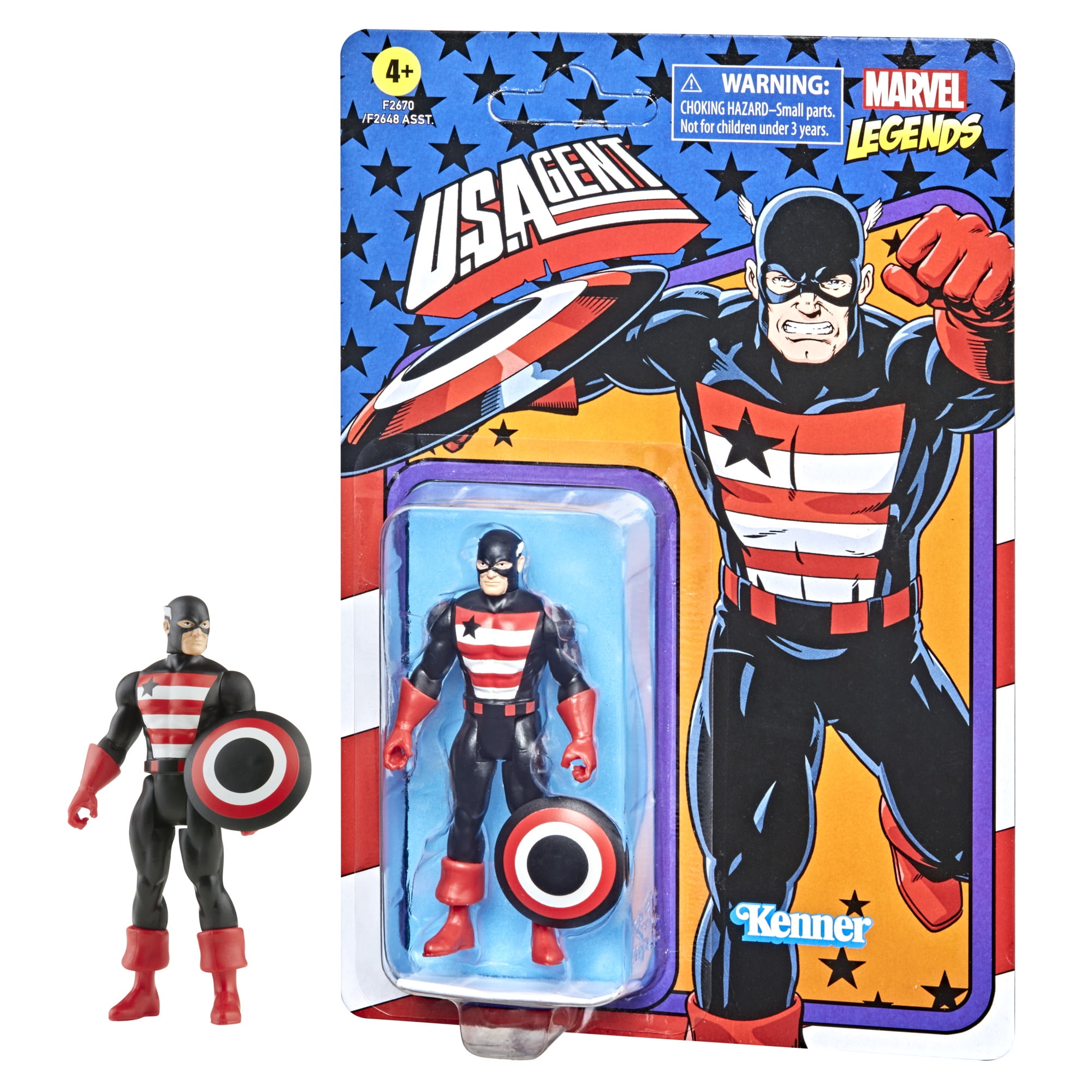 Hasbro Marvel Legends Series Avengers 6-Inch Action Figure Toy U.S. Agent  and 2 Accessories, For Kids Ages 4 and Up - Marvel