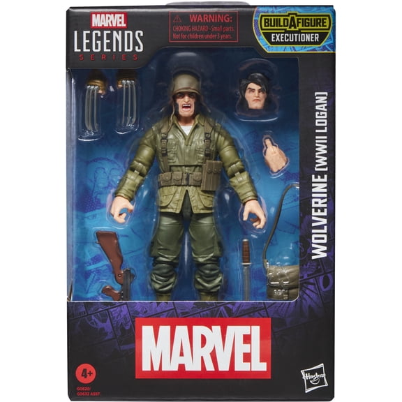 Open Box Marvel Legends Series Wolverine (WWII Logan), X-Men Comics Action Figure
