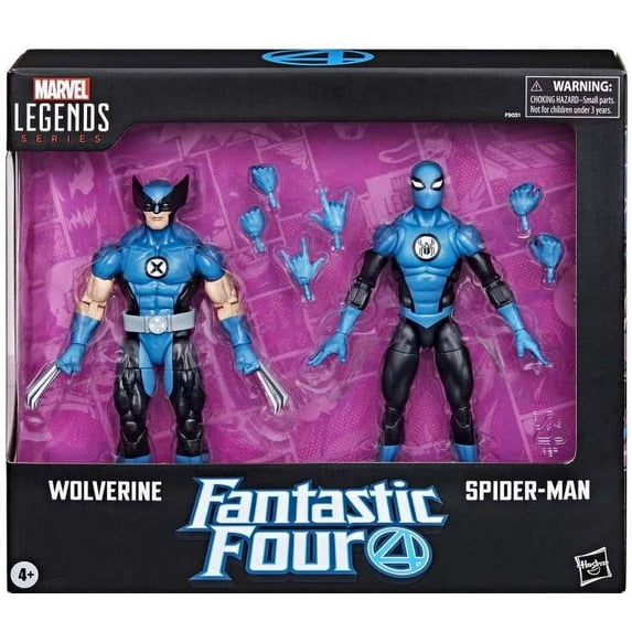 Hasbro F9051 6 inch Marvel Legends Series Wolverine and Spider-Man Action Figures